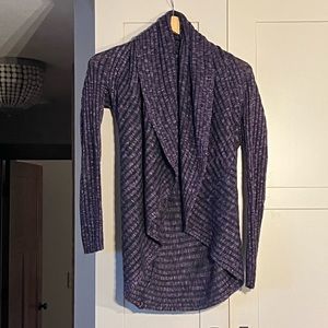 INC purple black sparkly sweater, size M